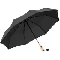 FARE FARE Taschenschirm Automatikfunktion Echtholzgriff, Schwarz, – Produktbild 1 von 1