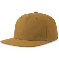Atlantis Headwear Atlantis Headwear Old-School-Kappe aus einer Mischung aus recyceltem und Bio-Baumwoll, Dark mustard, – Produktbild 1 von 1