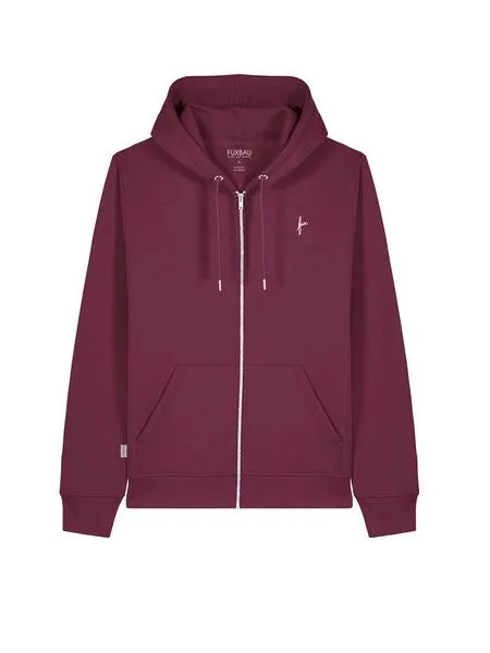 FUXBAU FUXBAU fux Sweatjacke, Bordeaux, – Produktbild 2 von 4