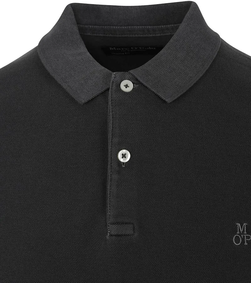 Marc O'Polo Marc O'Polo Poloshirt Anthrazit, Schwarz, – Produktbild 4 von 5