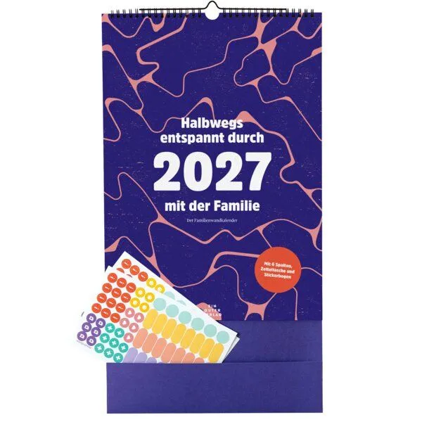 Ein guter Plan Ein guter Plan Familienkalender »Halbwegs entspannt durch 2027 mit der Familie« – Produktbild 2 von 4