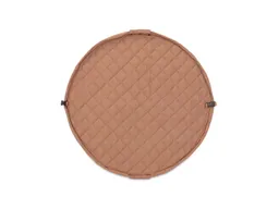 play&go Krabbeldecke, Aufbewahrungs- und Wickeltasche Organic soft braun Durchmesser ca. 120 cm – Produktbild 1 von 1