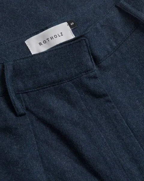 Rotholz Rotholz - Hose Flannel Pantalone Women, Blau (dark blue), – Produktbild 1 von 2