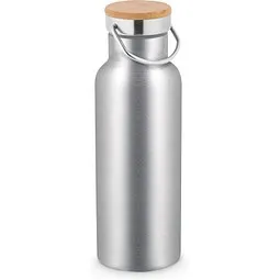 hi!dea™ hi!dea™ RAGNAR. Trinkflasche aus Edelstahl (36% recycelt) (570 mL), doppelwandig und vakuumisoliert, Satinsilber, Silber, – Produktbild 1 von 1