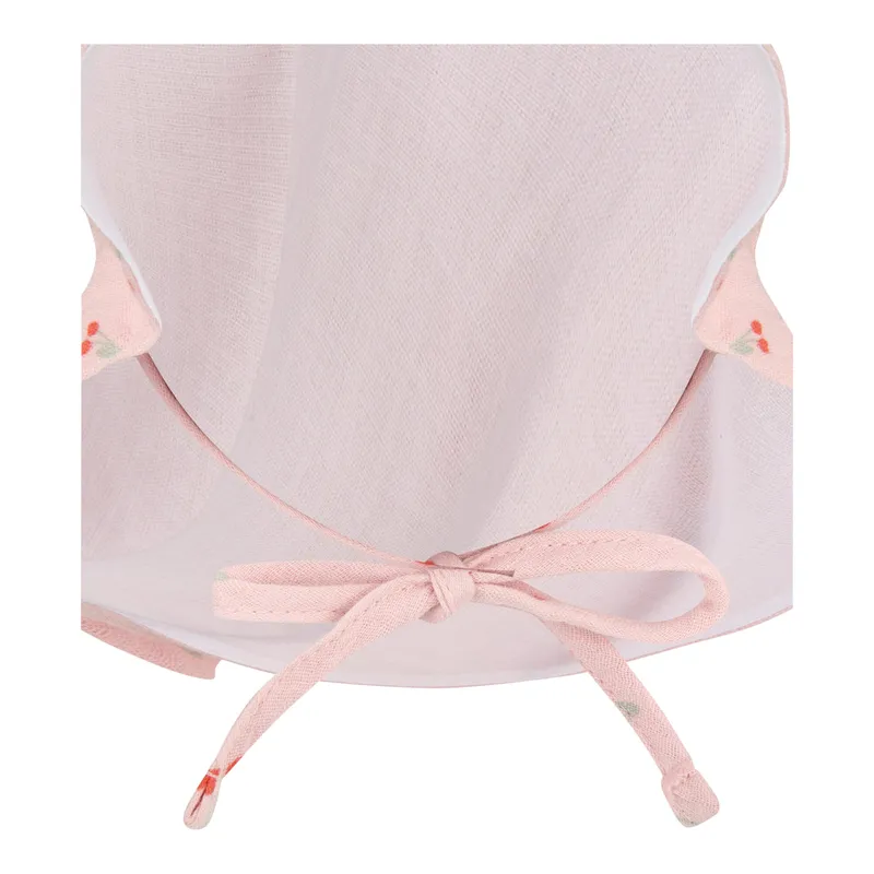 Sterntaler Sterntaler Musselin-Sonnenhut mit Nackenschutz Kirschen, Rosa, – Produktbild 3 von 3