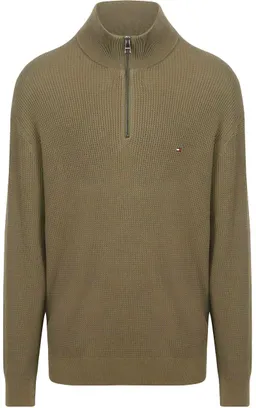 Tommy Hilfiger Tommy Hilfiger Big&Tall Half Zip Kabelpullover Olivgrün - Größe 3XL – Produktbild 1 von 1
