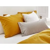 Yumeko Kissenbezug "Yumeko" aus Velvet Flanell, Indian yellow, – Produktbild 1 von 1