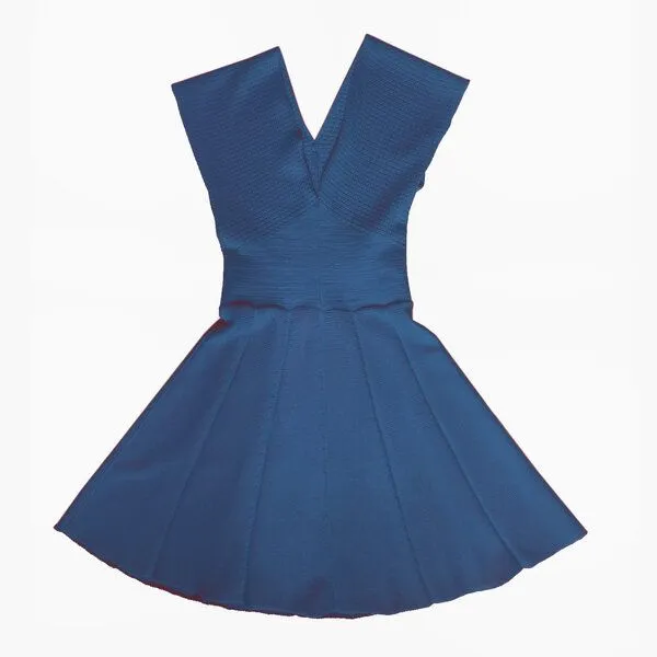 vincente vincente Strickkleid, Blau, – Produktbild 1 von 3