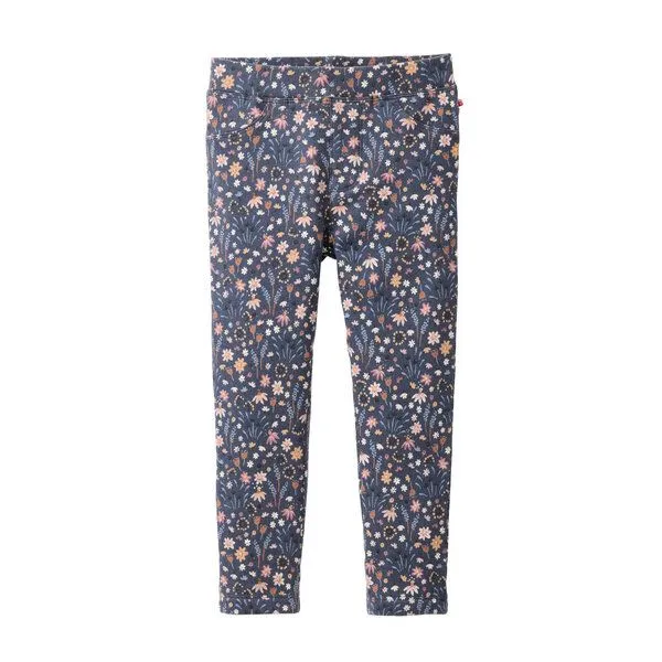 People Wear Organic People Wear Organic Treggings, blau bedruckt, Bio-Baumwolle – Produktbild 1 von 1