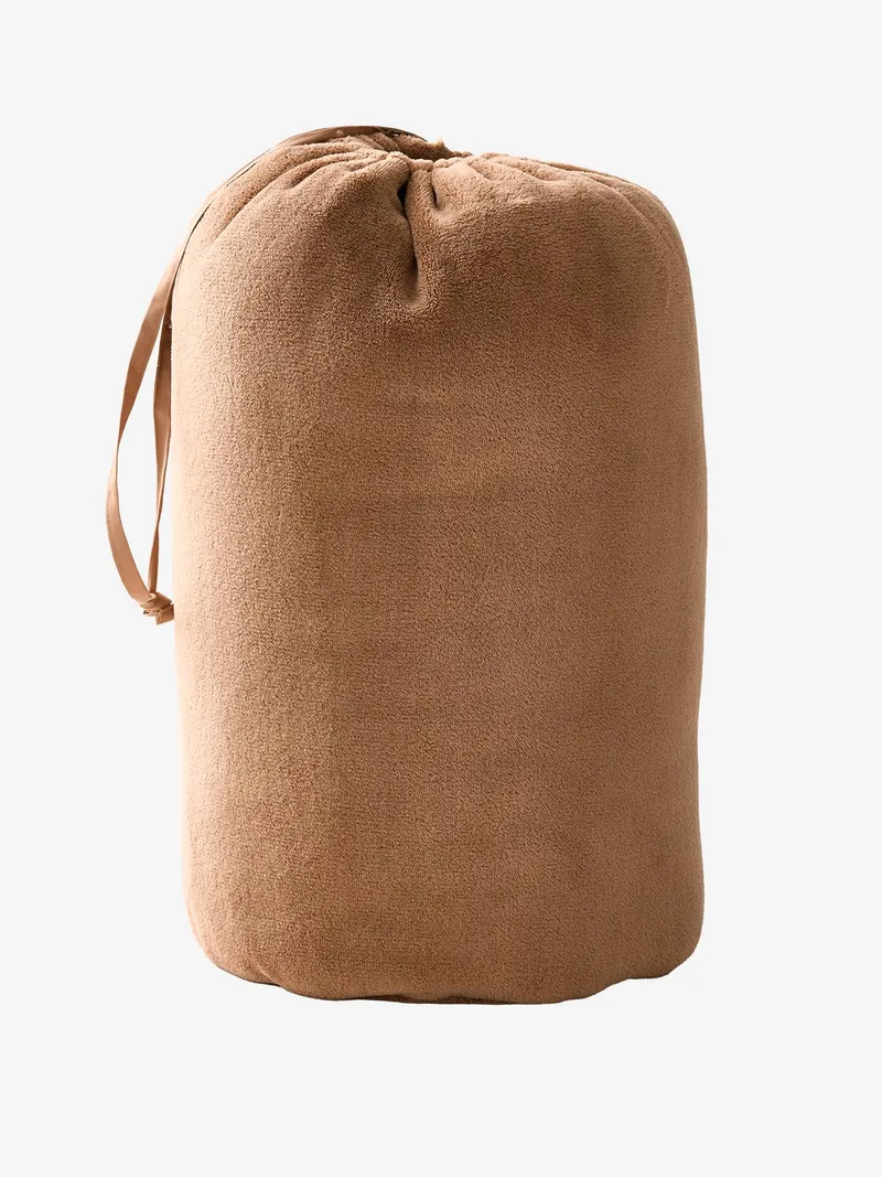 Vertbaudet Kinder Fleece-Schlafsack mit Leoprint, Hellbraun, – Produktbild 4 von 4