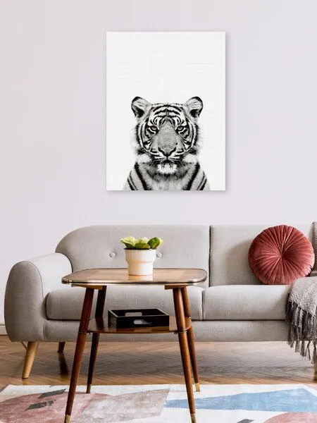 Photocircle Photocircle Poster / Leinwandbild - Tiger (Black and White) – Produktbild 2 von 4
