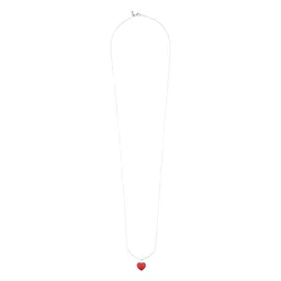 Design Letters 80cm Halskette with Mega little big love charm, Silber – Produktbild 1 von 1