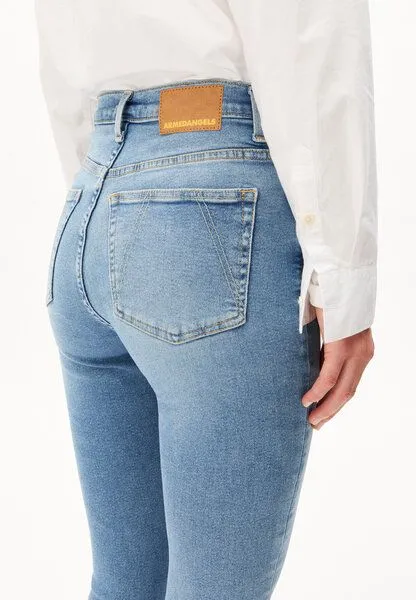 ARMEDANGELS ARMEDANGELS INGAA Damen Skinny Jeans High Waist Bio-Baumwoll Mix X-Stretch, Blue, – Produktbild 3 von 4