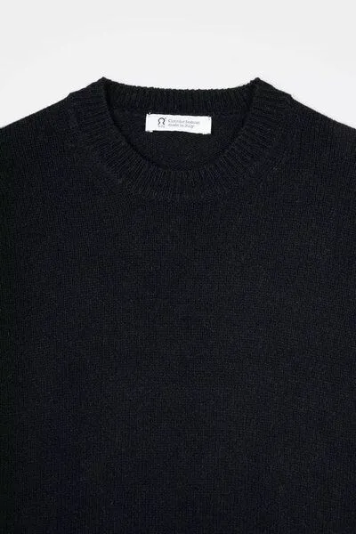 Rifò - Circular Fashion Made in Italy Rifò - Circular Fashion Made in Italy Pullover aus recyctelter Kaschmirwolle Modell: Edda, Schwarz, – Produktbild 3 von 6