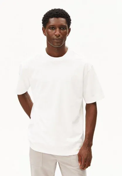 ARMEDANGELS ARMEDANGELS MAARKOS Herren T-Shirt aus Baumwoll-Mix, White, – Produktbild 1 von 4