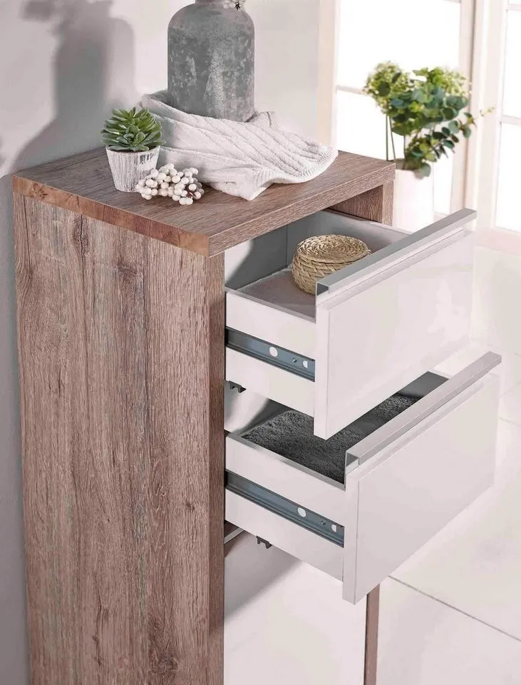 Schildmeyer Unterschrank Bello, Unterschrank, Made in Germany, B: 34,5 cm Solide Verarbeitung - Dieses Produkt ist in Deutschland gefertigt, Braun, – Produktbild 1 von 5