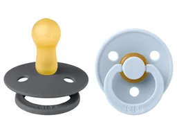 BIBS BIBS Schnuller Naturlatex Colour 2er Pack kirschförmig 0-6 Monate – Produktbild 1 von 1