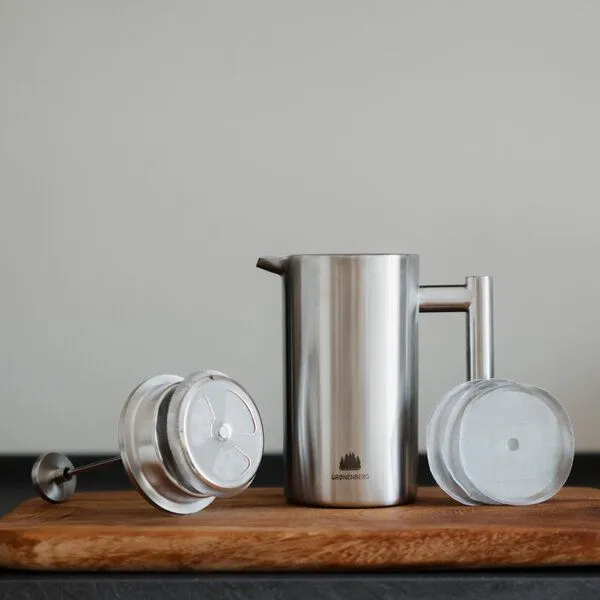 GROENENBERG GROENENBERG Kaffee Set 3 | French Press + Bio Kaffeebohnen 250g + Kaffeemühle – Produktbild 3 von 4