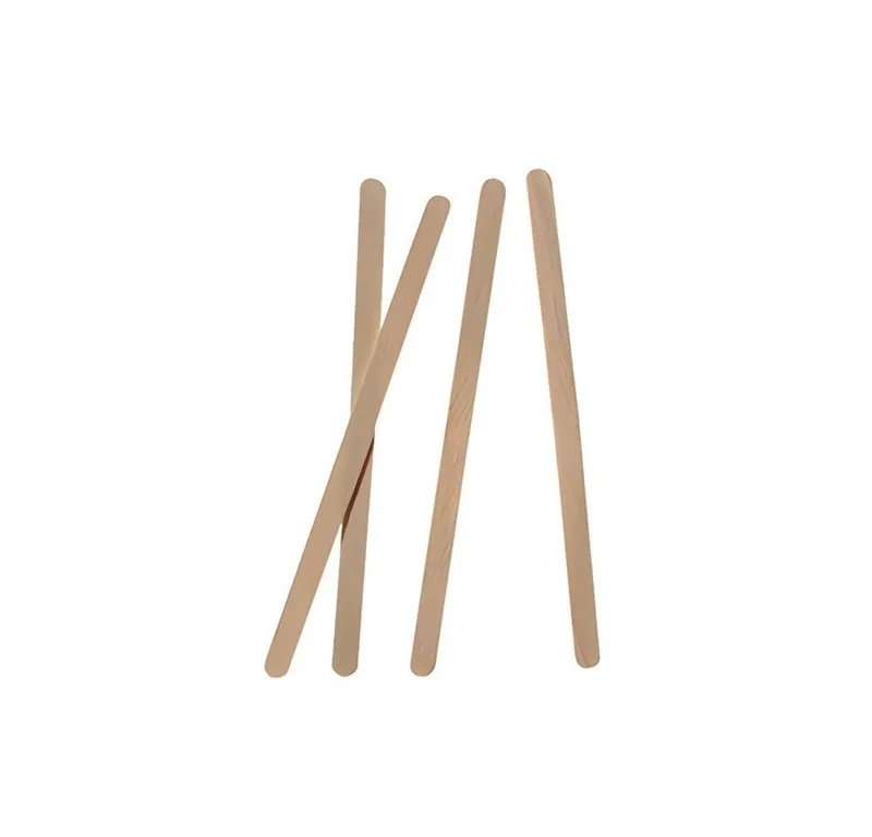 PAPSTAR PAPSTAR Einwegbesteck-Set Rührstäbchen, Holz pure 11 cm x 5 mm 1000 Stk, Holz, Beige, – Produktbild 4 von 5