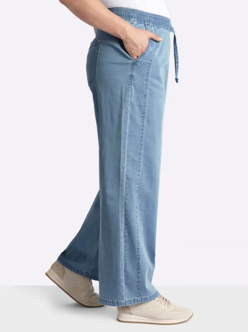 sheego Schlupfjeans, Blue-bleached, – Produktbild 2 von 2
