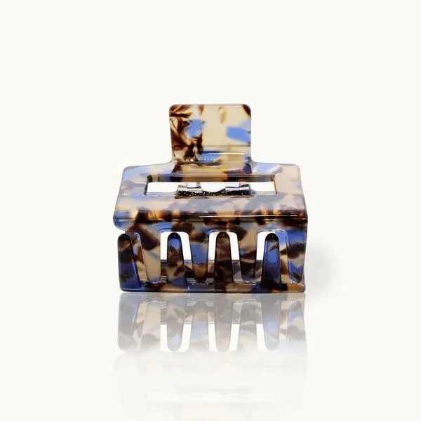 by Vivi. by Vivi. Haarklammer Square, Blue-leo, – Produktbild 1 von 1