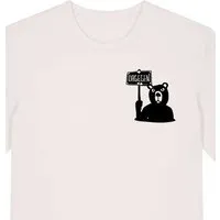 päfjes päfjes Der Bär ist DAGEGEN! Du auch? - Fair Wear Männer Unisex Bio T-Shirt Siebdruck, Vintage white (natur), – Produktbild 1 von 1