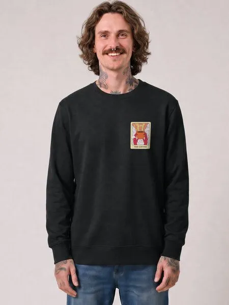 watapparel watapparel Sweatshirt Unisex Tarot The Coffee, Black, – Produktbild 2 von 2