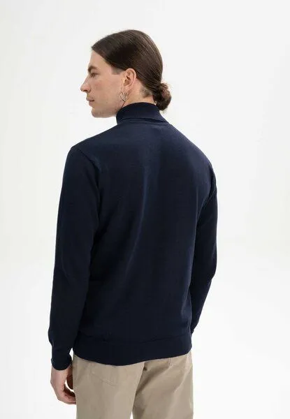 MELA Feinstrick Rollkragenpullover KANJA | von MELA | Fairtrade & GOTS zertifiziert, Navy, – Produktbild 2 von 4