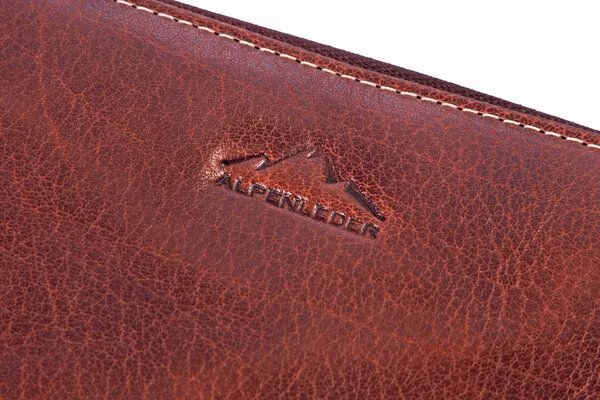 Alpenleder Alpenleder Geldbeutel EDELWEISS, Brandy, – Produktbild 4 von 4