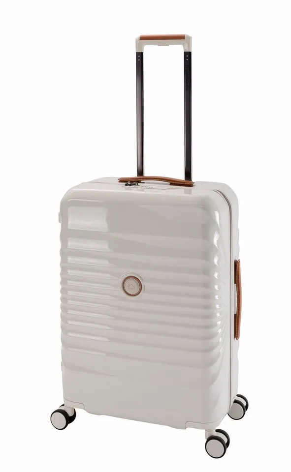 Travelhouse Hartschalen-Trolley Capri, 4 Rollen, PC Hartschale, USB + USB C Anschluss, Rollenbremse, Weiß, – Produktbild 2 von 5