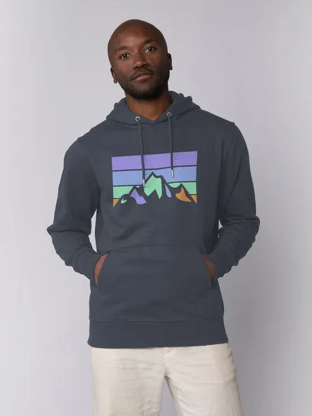 watapparel watapparel Hoodie Unisex Retro Landscape, India ink grey, – Produktbild 3 von 3