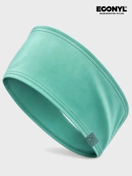 nice to meet me nice to meet me Stirnband zum Laufen & Sport – schnelltrocknendes Schweißband aus ECONYL® regeneriertem Nylon, Mint, – Produktbild 4 von 4