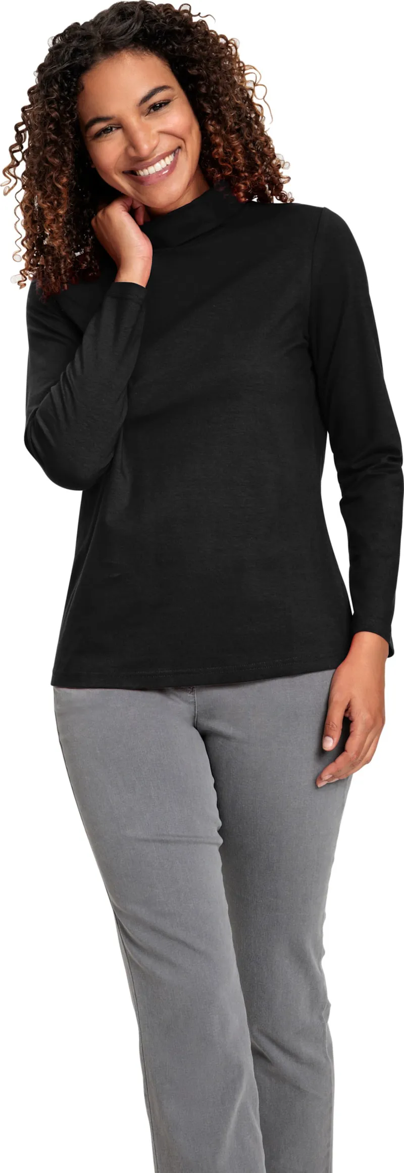 Witt Rollkragenshirt schwarz, Schwarz, – Produktbild 2 von 2