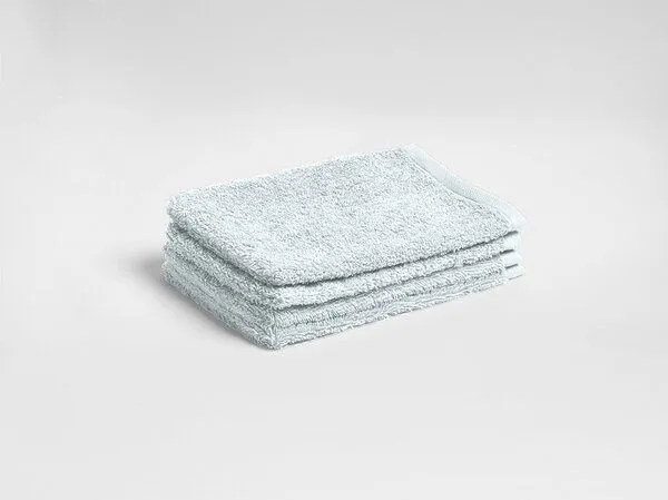 Yumeko Waschlappen Terry 15x22 - 4 Stk. Yumeko aus Bio-Baumwolle, Bubble blue, – Produktbild 1 von 3
