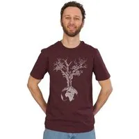 Life Tree Life-Tree Organic Fairwear Shirt Men Weltenbaum | Red Brown / Natural Raw / India Ink Grey, Braun, – Produktbild 1 von 1