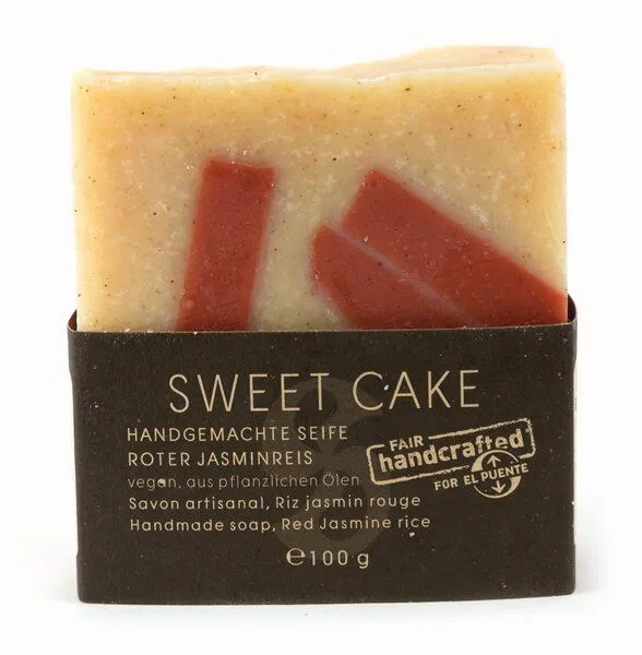 El Puente El Puente Seife "Sweet Cake" | Vegan, Rot, – Produktbild 1 von 3