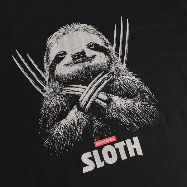 Dedicated DEDICATED T-Shirt aus Biobaumwolle "Stockholm" - Sloth, Schwarz, – Produktbild 2 von 3