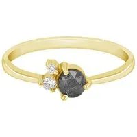 Eppi Eppi Zarter Ring mit Salt and Pepper Diamant Adnan – Produktbild 1 von 1