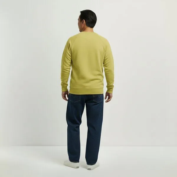 YTWOO YTWOO Premium Herren Sweatshirt, Lemon yellow, – Produktbild 3 von 4