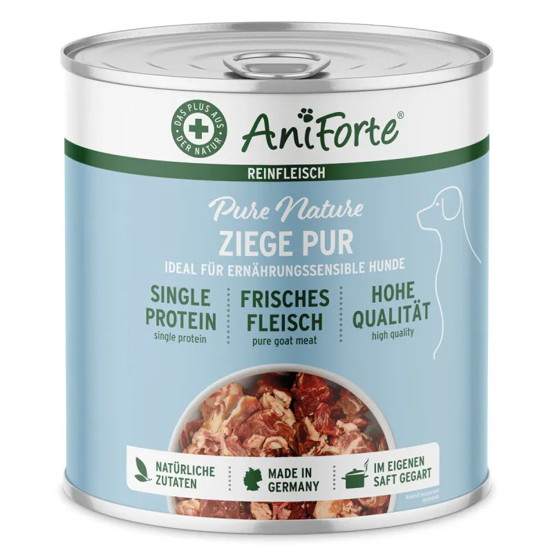 AniForte AniForte Nassfutter Ziege Pur 4,8 kg – Produktbild 1 von 2