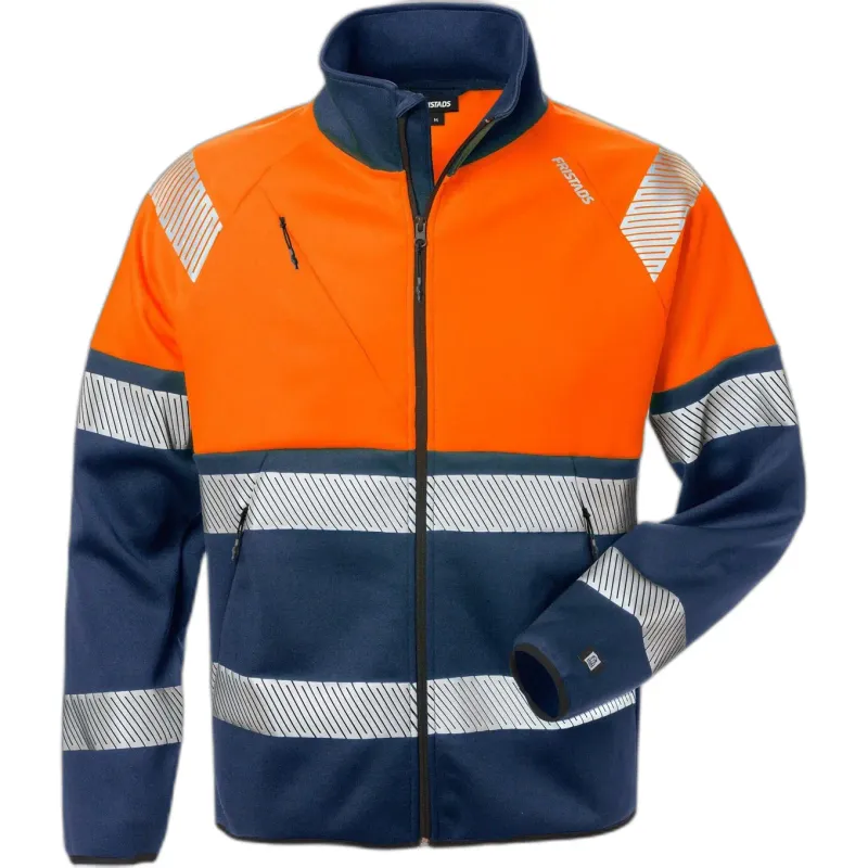 Fristads Hochsichtbarer Sweatshirt Klasse 1 Fristads 4517 SSL, Orange, – Produktbild 1 von 2