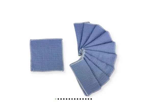 NoWaste Wrapping NoWaste Wrapping Stofftaschentücher 10er Set, Lavendel, – Produktbild 2 von 4