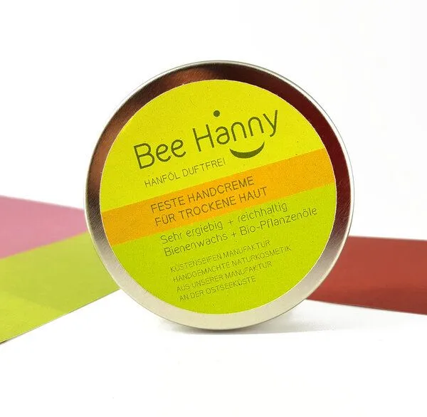 Küstenseifen Manufaktur Küstenseifen Manufaktur Feste Handcreme Hanföl ohne Duft / Bodybutter Sensitiv – Produktbild 1 von 4