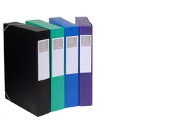 Exacompta 10 Exacompta Archivboxen aus Colorspan-Karton, 600 g/m², DIN A4, sortiert, RB 60 mm – Produktbild 1 von 1