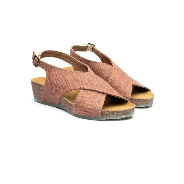 Zouri Zouri Vegane Plateau-Sandale MERMAID, Rosa, – Produktbild 1 von 3