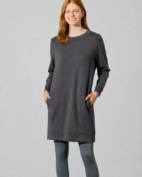 HempAge HempAge Sweatdress Hanf/Biobaumwolle, Anthrazit (grau), – Produktbild 1 von 4