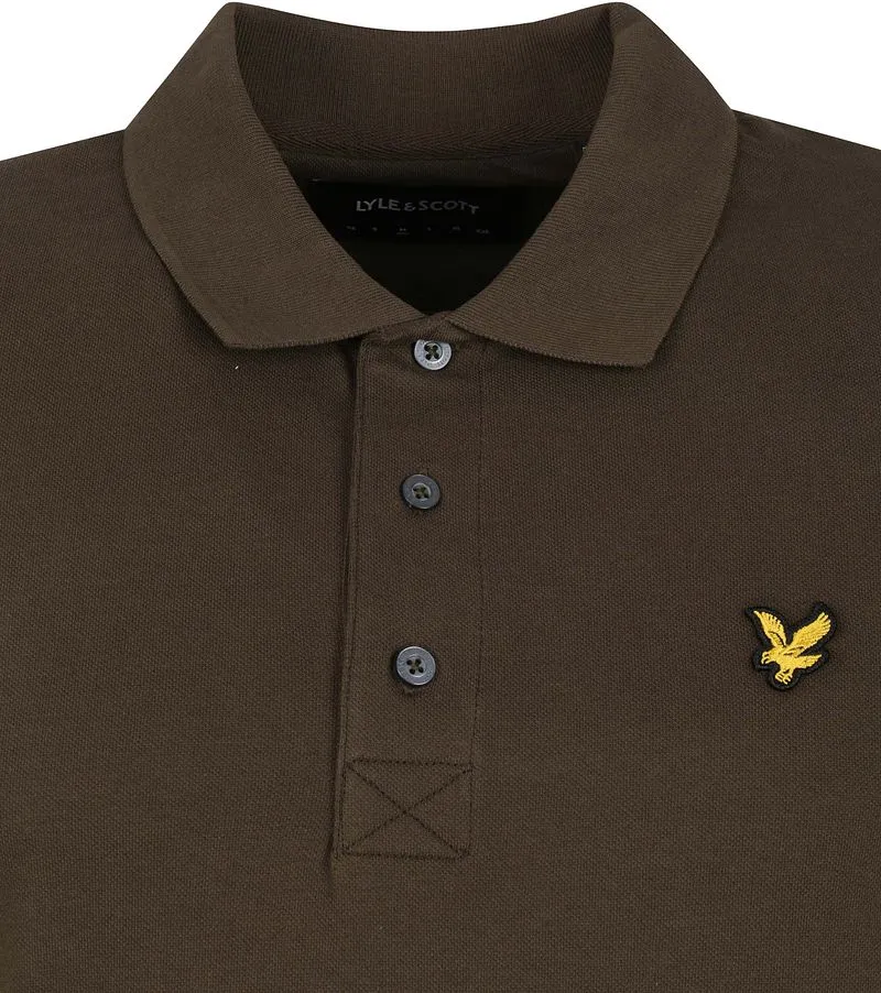 Lyle and Scott Lyle and Scott Poloshirt Olive - Größe XL, Dunkelgrün, – Produktbild 3 von 4