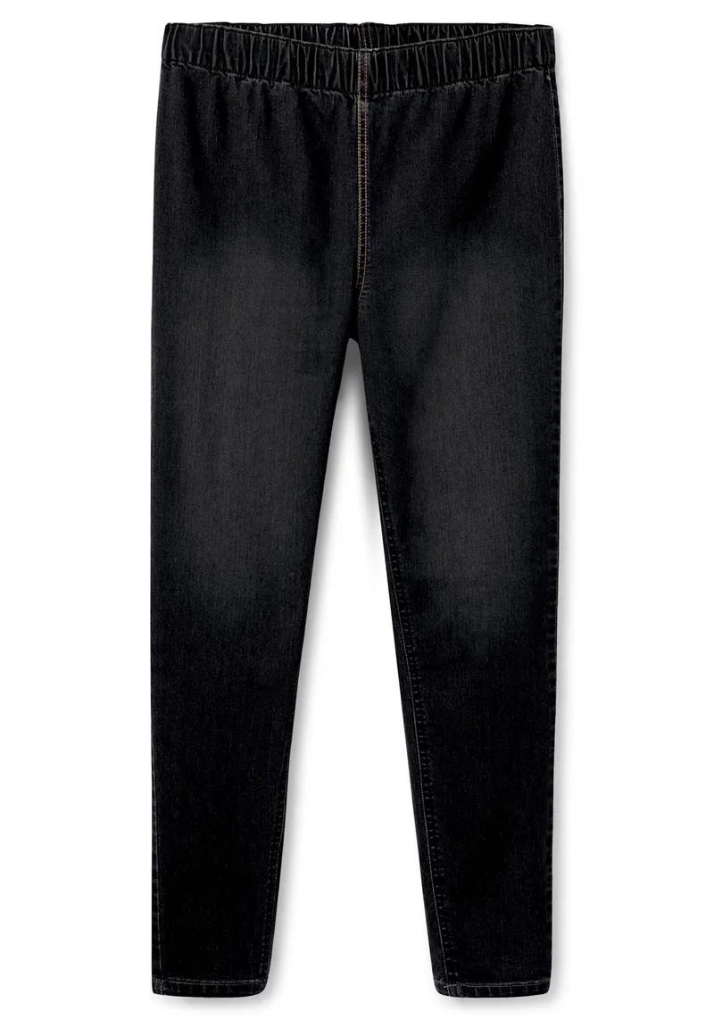 sheego Jeggings, Black denim, – Produktbild 2 von 2