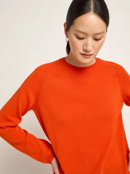 LANIUS LANIUS Pullover aus Bio-Kaschmir, Bright rooibos, – Produktbild 3 von 4
