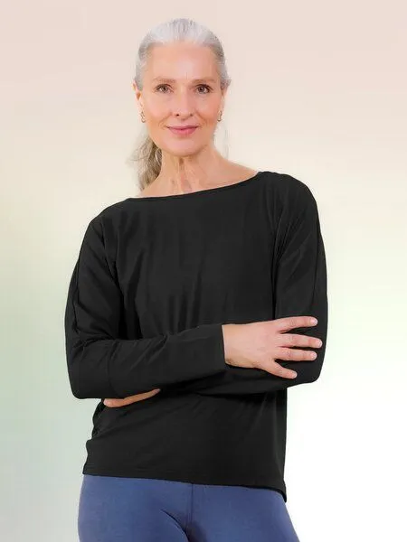 nice to meet me nice to meet me Cover Up mit TENCEL Lyocell, Deep black, – Produktbild 1 von 4